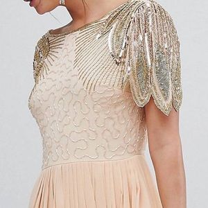 virgos lounge lena maxi dress with embellishment